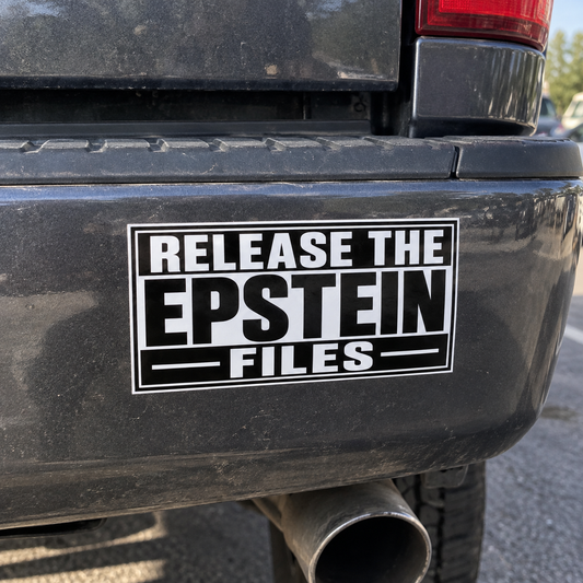 'Release the Epstein Files' Vinyl Sticker