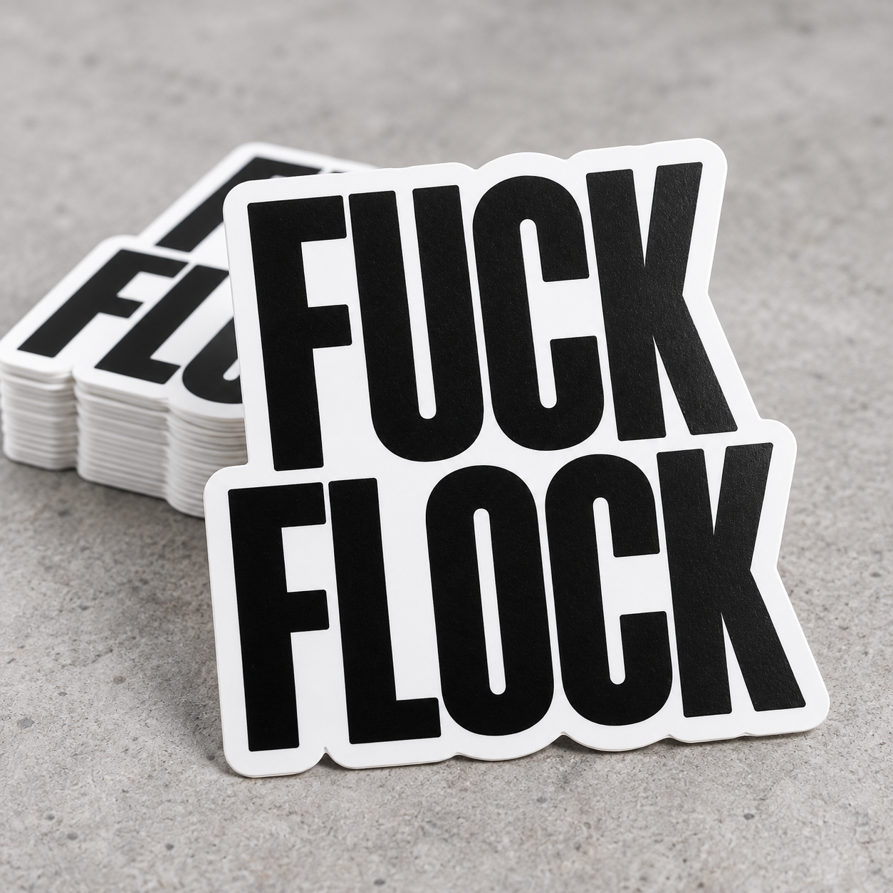 'Fuck Flock' Vinyl Sticker